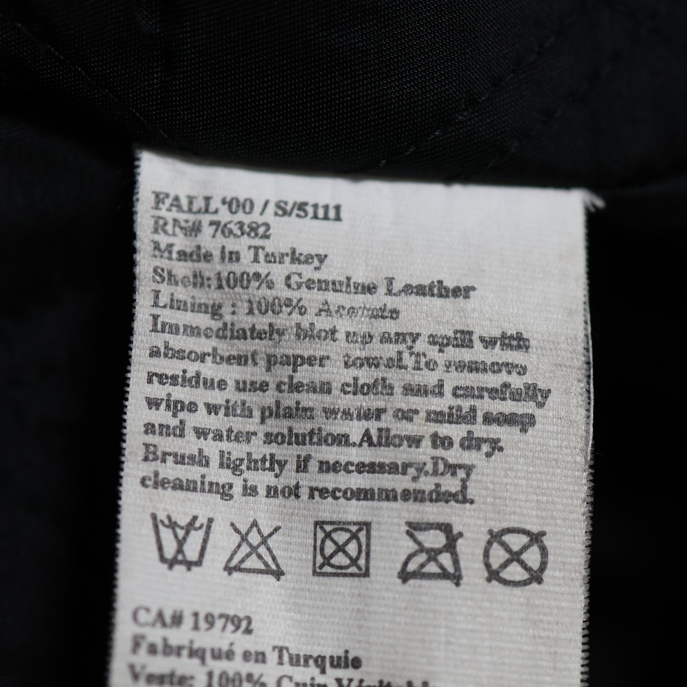 Vintage Timberland Leather Field Jacket Mens XL Black Genuine Leather Long Coat - Picture 11 of 11